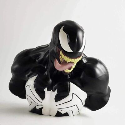 Tirelire Marvel B3ste - PVC - Noir/Blanc - 20cm Tirelire Marvel B3ste - PVC - Noir/Blanc - 20cm