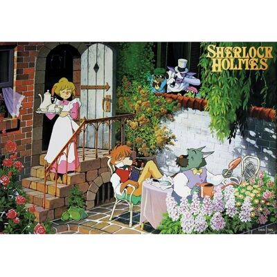 Semic Sherlock Hound Tea Time Panneau en Bois - Affiche Semic Sherlock Hound Tea Time Panneau en Bois - Affiche
