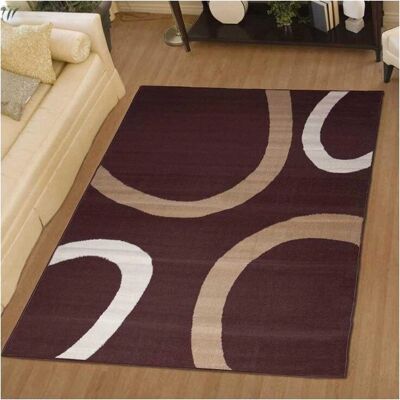 Tapis Marron DEZENCO Temp - 80x150cm en Polypropylène - Publicité Tapis Marron DEZENCO Temp - 80x150cm en Polypropylène - Publicité