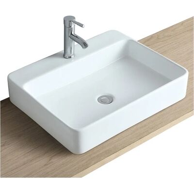 Mob-in ANDY Lavabo rettangolare in ceramica da parete Mob-in ANDY Lavabo rettangolare in ceramica da parete