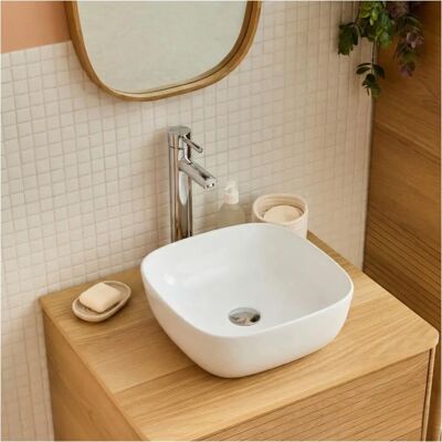 Lavabo quadrato in ceramica MIA - Lavabo Lavabo quadrato in ceramica MIA - Lavabo
