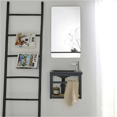 Arredo bagno Mob In SAO con specchio e rubinetto Arredo bagno Mob In SAO con specchio e rubinetto