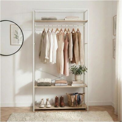 Gancio appendiabiti in legno e metallo bianco MOB-IN - Coat rack Gancio appendiabiti in legno e metallo bianco MOB-IN - Coat rack