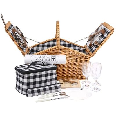 Montaigne - 4p - 47x30x30cm - Panier pique-nique - Publicité Montaigne - 4p - 47x30x30cm - Panier pique-nique - Publicité