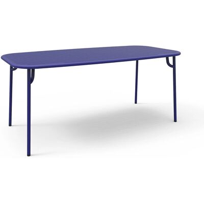 Petite Friture - Table rectangulaire extérieure Week-end - Bleu - Publicité Petite Friture - Table rectangulaire extérieure Week-end - Bleu - Publicité