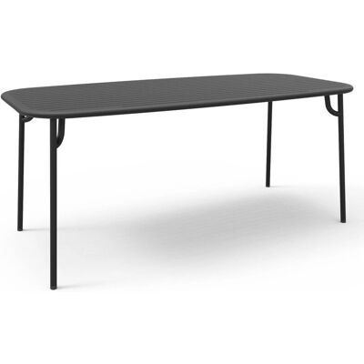 Petite Friture - Week-End - Noir - 220 cm - Table de jardin - Publicité Petite Friture - Week-End - Noir - 220 cm - Table de jardin - Publicité