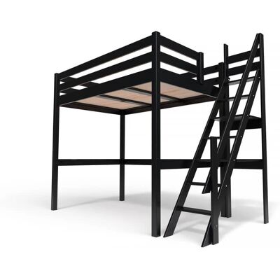 ABC MEUBLES Holz-Hochbett Sylvia mit Leiter - Platzsparend & Umweltfreundlich ABC MEUBLES Holz-Hochbett Sylvia mit Leiter - Platzsparend & Umweltfreundlich