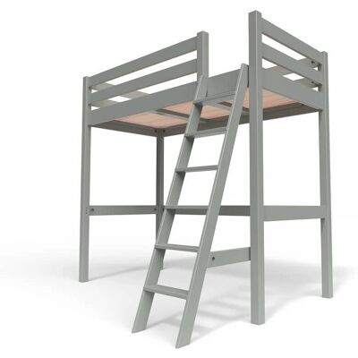 Lits Mezzanine Sylvia ABC MEUBLES - Bois, Réglable, Gris - Publicité Lits Mezzanine Sylvia ABC MEUBLES - Bois, Réglable, Gris - Publicité