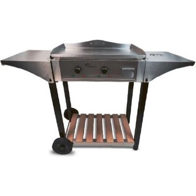 Carrello Barbecue in Acciaio Inox 8477 - Ripiani Pieghevoli Carrello Barbecue in Acciaio Inox 8477 - Ripiani Pieghevoli