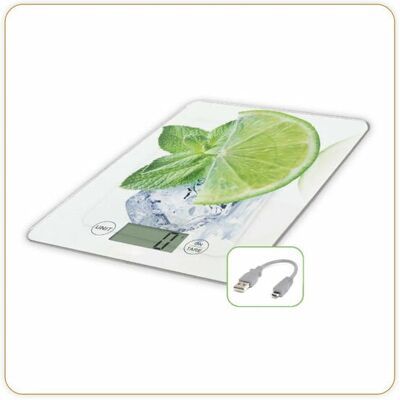 Little Balance 8544 Bilancia da Cucina USB-C Ricaricabile - Verde, Bianco, Limone - Bilancia da cucina Little Balance 8544 Bilancia da Cucina USB-C Ricaricabile - Verde, Bianco, Limone - Bilancia da cucina
