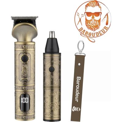 Little Balance - Barber Pro 8803 - Cuivre - Barber Pro - Coffret de soins - Publicité Little Balance - Barber Pro 8803 - Cuivre - Barber Pro - Coffret de soins - Publicité