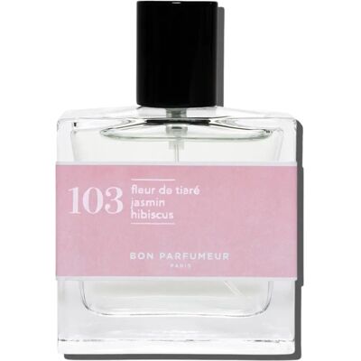 Bon Parfumeur 103 Tiare Flower Jasmine Hibiscus Eau de Parfum - 30ml Bon Parfumeur 103 Tiare Flower Jasmine Hibiscus Eau de Parfum - 30ml