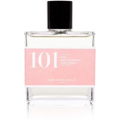 Bon Parfumeur 101 Rose, Süßes Erbsen, Weißer Zedern Eau de Parfum - 100ml Bon Parfumeur 101 Rose, Süßes Erbsen, Weißer Zedern Eau de Parfum - 100ml