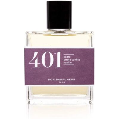 Bon Parfumeur 401 Zeder, Kandierte Pflaume & Vanille Eau de Parfum - 100ml Bon Parfumeur 401 Zeder, Kandierte Pflaume & Vanille Eau de Parfum - 100ml