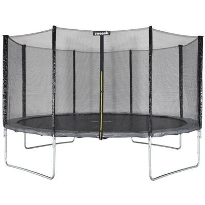 Sweeek - Gartentrampolin 430cm, Grau - Für Kinder & Erwachsene Sweeek - Gartentrampolin 430cm, Grau - Für Kinder & Erwachsene