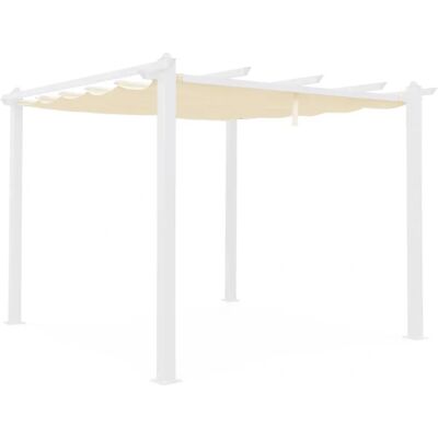 Sweeek Ecru Pergola Cover - 3x3m - Condate Sweeek Ecru Pergola Cover - 3x3m - Condate