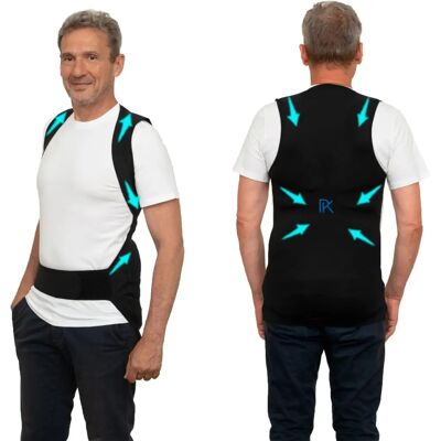 PERCKO - Posture Corrector - Noir - L - Homme - Posture vest - Publicité PERCKO - Posture Corrector - Noir - L - Homme - Posture vest - Publicité