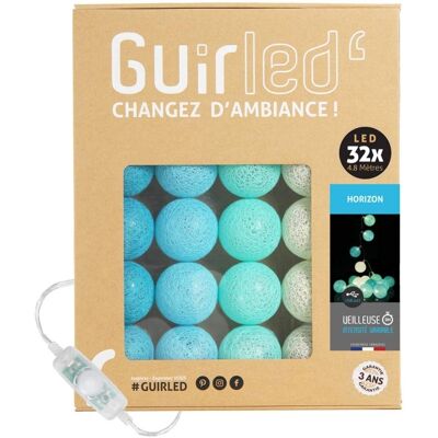 Guirled Horizon Guirlande de Boules en Coton LED - Veilleuse Bébé - 32 Ampoules - Publicité Guirled Horizon Guirlande de Boules en Coton LED - Veilleuse Bébé - 32 Ampoules - Publicité