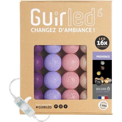Guirled Provence Violet USB Fita de Luz - Luz noturna de bebê 2h - 3 níveis de brilho Guirled Provence Violet USB Fita de Luz - Luz noturna de bebê 2h - 3 níveis de brilho