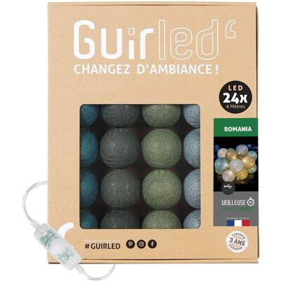 Guirled Guirlande Lumineuse Boules Coton - Veilleuse Bébé - 24 Boules - 2,4m - Intérieur - Publicité Guirled Guirlande Lumineuse Boules Coton - Veilleuse Bébé - 24 Boules - 2,4m - Intérieur - Publicité