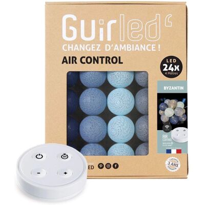 Guirled Guirlande Lumineuse Coton Bleue - 24 Boules - 2,4m - Veilleuse Bébé - Publicité Guirled Guirlande Lumineuse Coton Bleue - 24 Boules - 2,4m - Veilleuse Bébé - Publicité