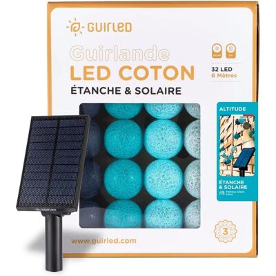 Guirled - Altitude - Bleu nuit - Guirlande solaire extérieure - Publicité Guirled - Altitude - Bleu nuit - Guirlande solaire extérieure - Publicité
