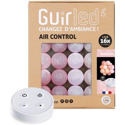Guirled Fio de luzes LED de algodão rosa - Luz noturna para bebê - 16 bolas Guirled Fio de luzes LED de algodão rosa - Luz noturna para bebê - 16 bolas