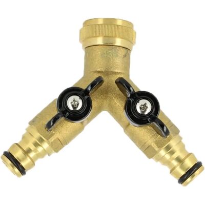 Gardena - Répartiteur Y en laiton 2 voies - 3/4'' - Y-Splitter - Publicité Gardena - Répartiteur Y en laiton 2 voies - 3/4'' - Y-Splitter - Publicité