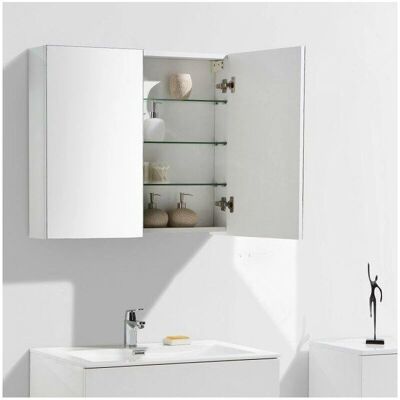 Stano 80cm Armadio Specchio Bagno - Design Moderno Minimalista Stano 80cm Armadio Specchio Bagno - Design Moderno Minimalista