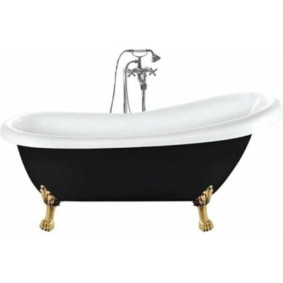 Bañera independiente negra Rogier & Mothes con patas de león - Baño Bañera independiente negra Rogier & Mothes con patas de león - Baño