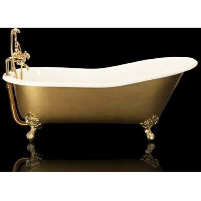 Vasca in Ghisa Ashford Oro di Rogier & Mothes - 156cm, Due Posti Vasca in Ghisa Ashford Oro di Rogier & Mothes - 156cm, Due Posti