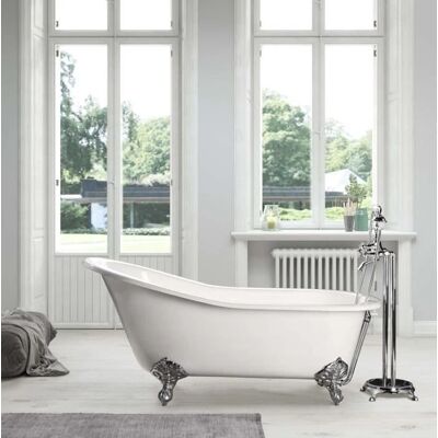 Rogier & Mothes Ashford Freistehende Gusseisenbadewanne - Weiß Rogier & Mothes Ashford Freistehende Gusseisenbadewanne - Weiß