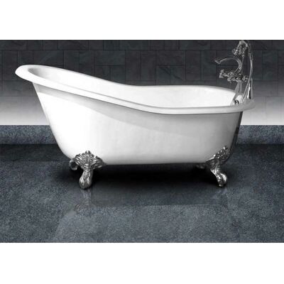Bañera independiente de hierro fundido Rogier&Mothes Ashford - 156cm Blanco Bañera independiente de hierro fundido Rogier&Mothes Ashford - 156cm Blanco