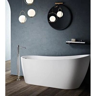 Bañera exenta STANO Sutton - Diseño moderno, blanca, 152/167cm Bañera exenta STANO Sutton - Diseño moderno, blanca, 152/167cm