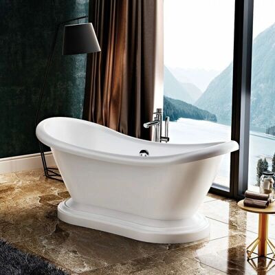 Rogier&Mothes Bañera exenta Darlinton - Estilo retro, 175cm Rogier&Mothes Bañera exenta Darlinton - Estilo retro, 175cm
