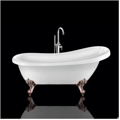Vasca da bagno indipendente bianca Rogier & Mothes - 155cm - Bagno Vasca da bagno indipendente bianca Rogier & Mothes - 155cm - Bagno
