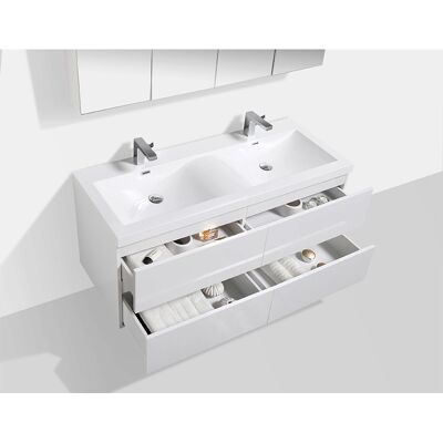 Mueble de baño doble lavabo Stano - Diseño moderno minimalista Mueble de baño doble lavabo Stano - Diseño moderno minimalista