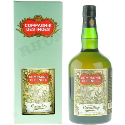 Rhum des Indes Caraïbes 40% Vol. 0,7l Coffret Cadeau - Publicité Rhum des Indes Caraïbes 40% Vol. 0,7l Coffret Cadeau - Publicité