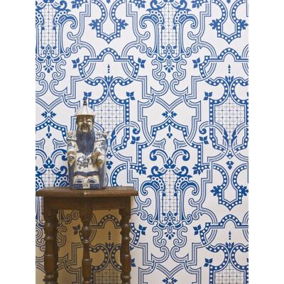 Isidore Leroy - Theodore - Blau - Wallpaper Isidore Leroy - Theodore - Blau - Wallpaper