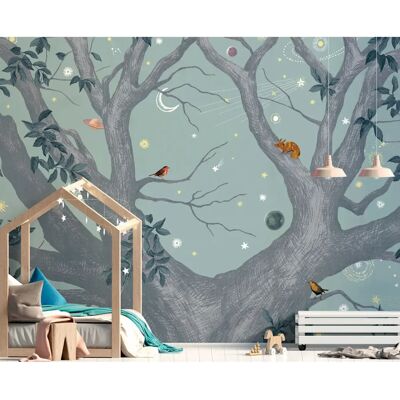 Isidore Leroy - Arbracadabra Jour - 4 panels - Wall mural Isidore Leroy - Arbracadabra Jour - 4 panels - Wall mural