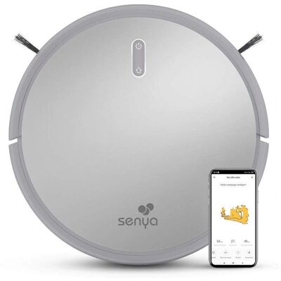 SENYA Robot Aspirateur Et Mop Connecté - GRIS SENYA Robot Aspirateur Et Mop Connecté - GRIS