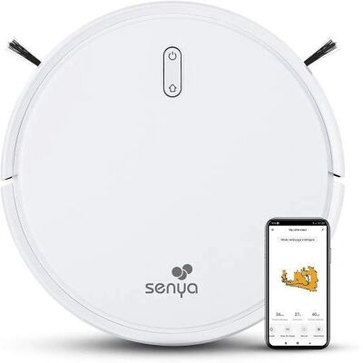 Aspirateur Robot SENYA avec Mop, Autonomie 120min, Blanc - Mon Petit Robot Aspirateur Robot SENYA avec Mop, Autonomie 120min, Blanc - Mon Petit Robot