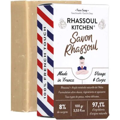 Sapone viso e corpo Monsieur Barbier Rhassoul Kitchen superfettato e naturale Sapone viso e corpo Monsieur Barbier Rhassoul Kitchen superfettato e naturale