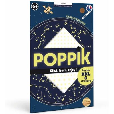 Model Poppik - Wielokrotnie używany fosforyzujący plakat o astronomii - 100x68cm Model Poppik - Wielokrotnie używany fosforyzujący plakat o astronomii - 100x68cm