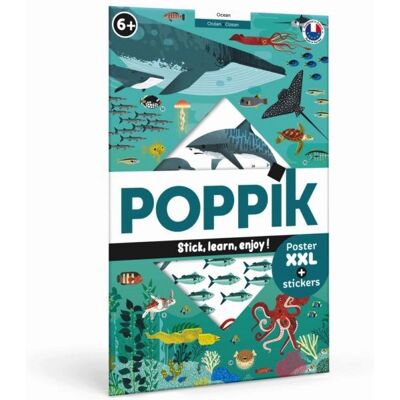 Poster Oceano Poppik con Sticker - Bambini 6+ Poster Oceano Poppik con Sticker - Bambini 6+