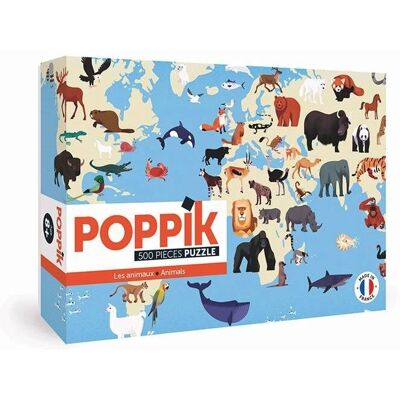Puzzle Découverte Animaux Poppik - 500 pcs - Publicité Puzzle Découverte Animaux Poppik - 500 pcs - Publicité