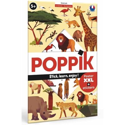 Poppik Modèle 1841163 Affiche éducative de la savane - poster - Publicité Poppik Modèle 1841163 Affiche éducative de la savane - poster - Publicité