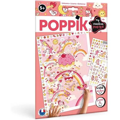Poppik Kreativposter & Aufkleber - Einhörner Poppik Kreativposter & Aufkleber - Einhörner