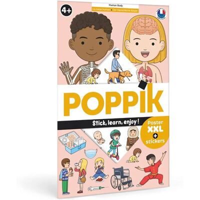 Poppik - Emberi test tanulóposzter - Oktatóposzter Poppik - Emberi test tanulóposzter - Oktatóposzter