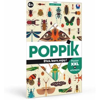 Poppik - Lernposter & Sticker Insekten - Kinderzimmerdeko Poppik - Lernposter & Sticker Insekten - Kinderzimmerdeko